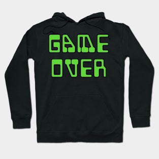 Game Over Green Text Hoodie